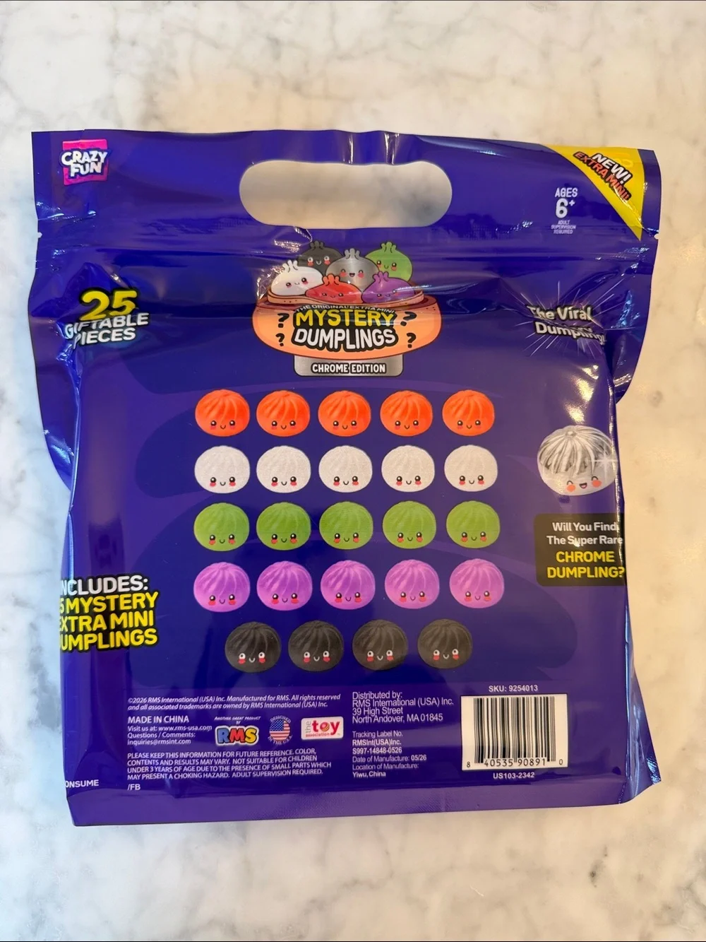 RMS VIRAL Mystery Extra Mini Dumplings Chrome Edition - Collectible Pack
